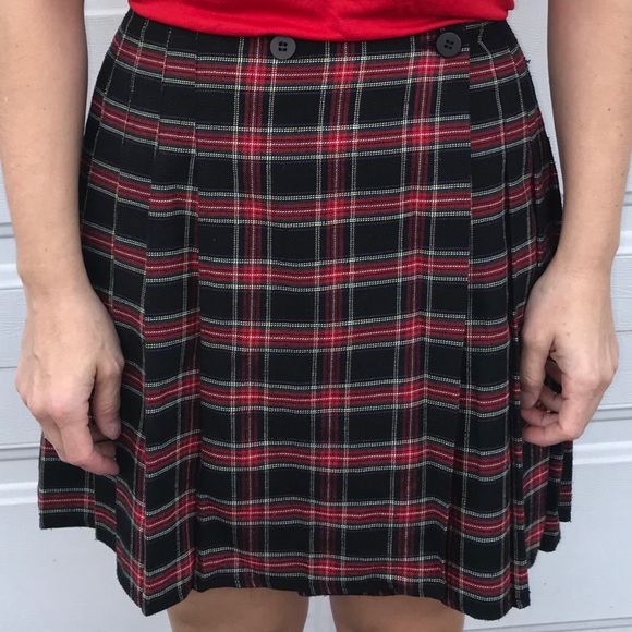 Perfect punk red plaid school kinderwhore skirt - Picture 3 of 14